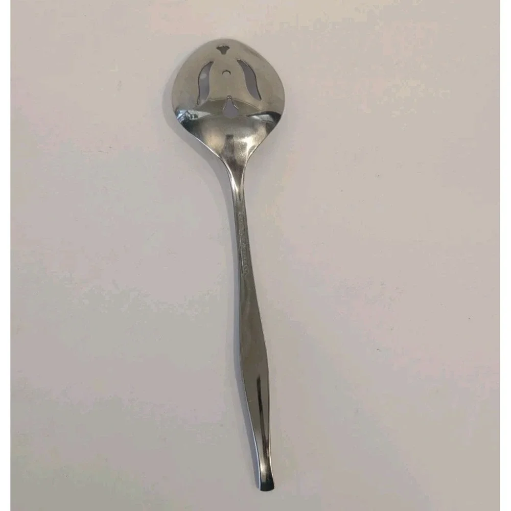 Sears Roebuck Tradition Stainless SRS13 Slotted Serving Spoon Flatware 8.5